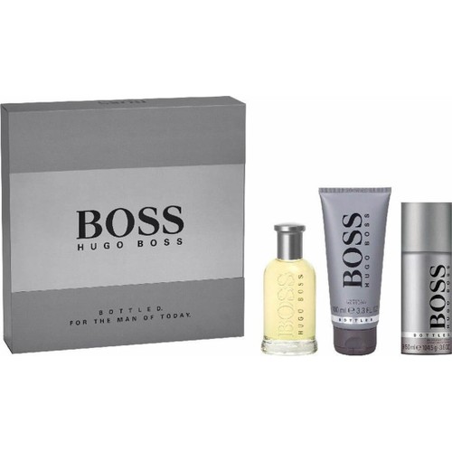 Boss Bottled Edt 100 ml Erkek Parfüm + Duş Jeli 150 ml + Deodorant 150 ml Set