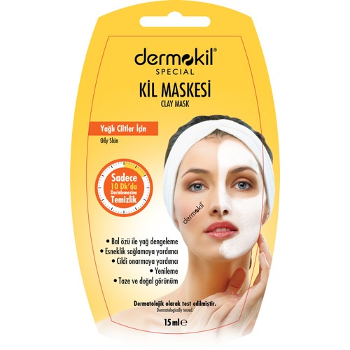 Dermokil Bal Özlü Yağlanma Karşıtı Maske 15 ml