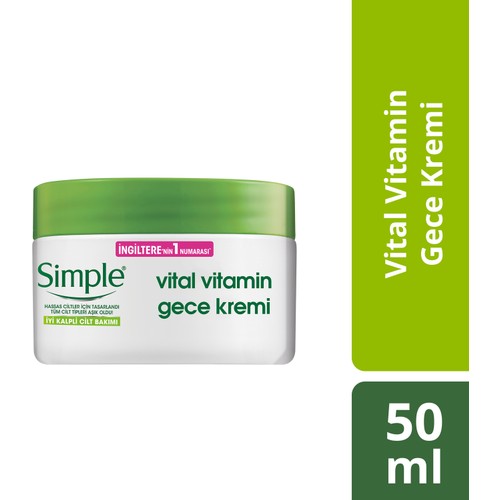 Simple Vital Vitamin Gece Kremi 50 ml