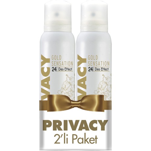 Privacy Gold Woman Kadın Deodorant 2'li Avantaj Paketi 150 ml