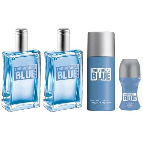 Avon İndividual Blue 2 Adet Erkek Parfüm + Sprey + Roll-On