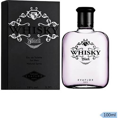 Whisky Evaflor Black For Men Edt 100 Ml Erkek Parfüm