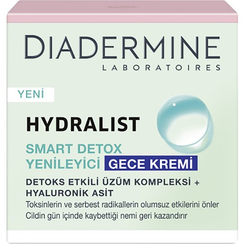Diadermine Hydralist Smart Detox Yenileyici Gece Kremi